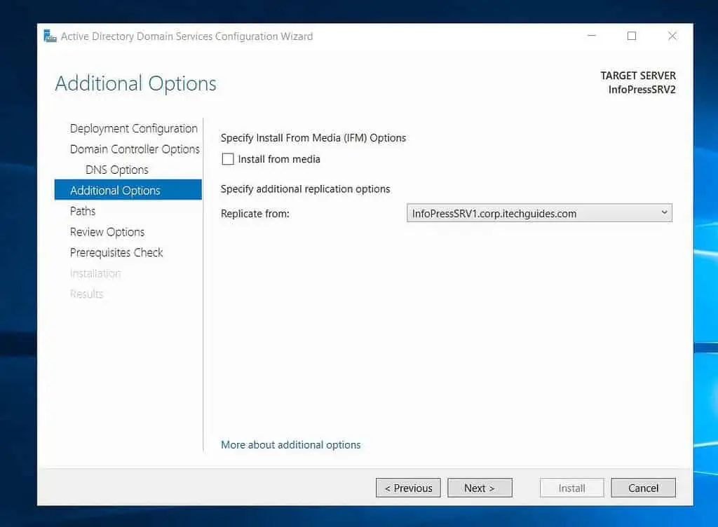 Configure an Azure VM as DC in an on-prem Active Directory