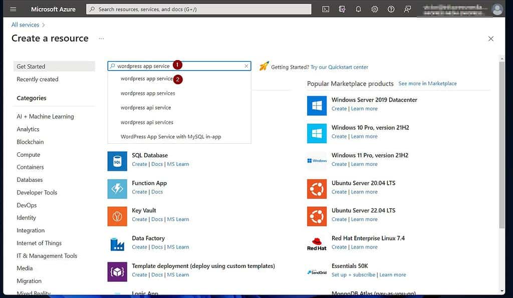 Deploy WordPress Site on Azure App Service