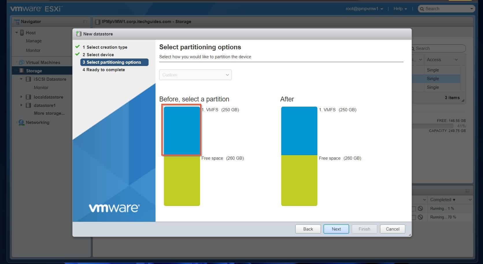 How to Extend an iSCSI Disk in VMware ESXi Host Itechguides