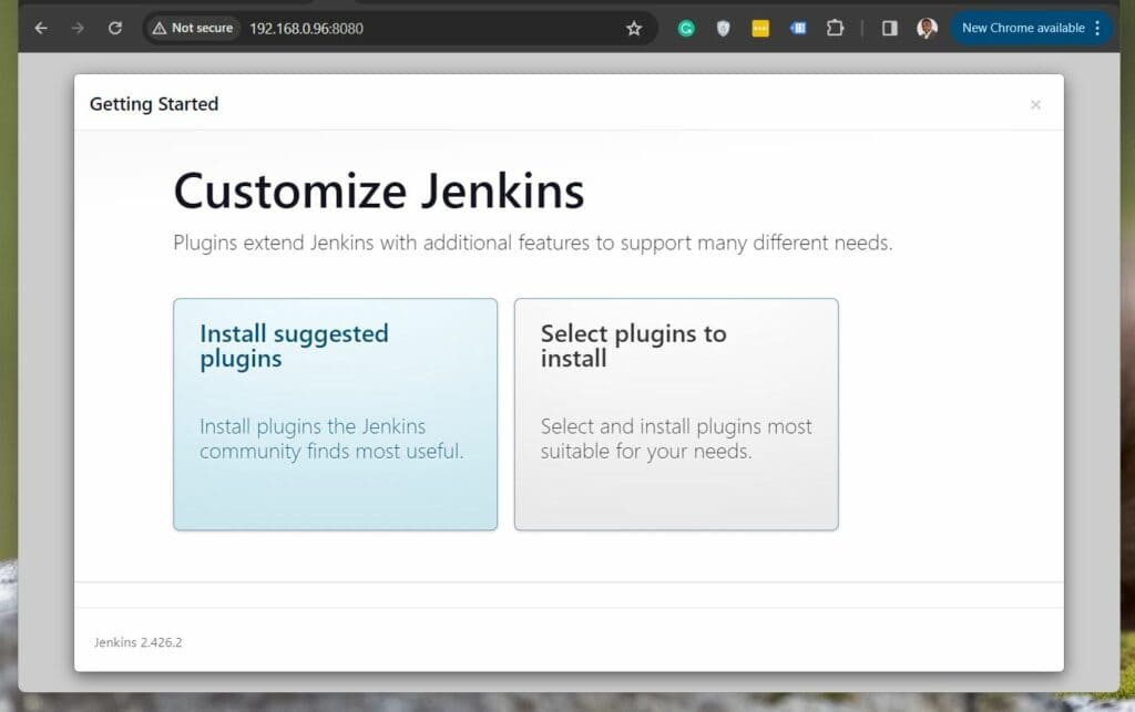 start Jenkins on Ubuntu with a Docker Container