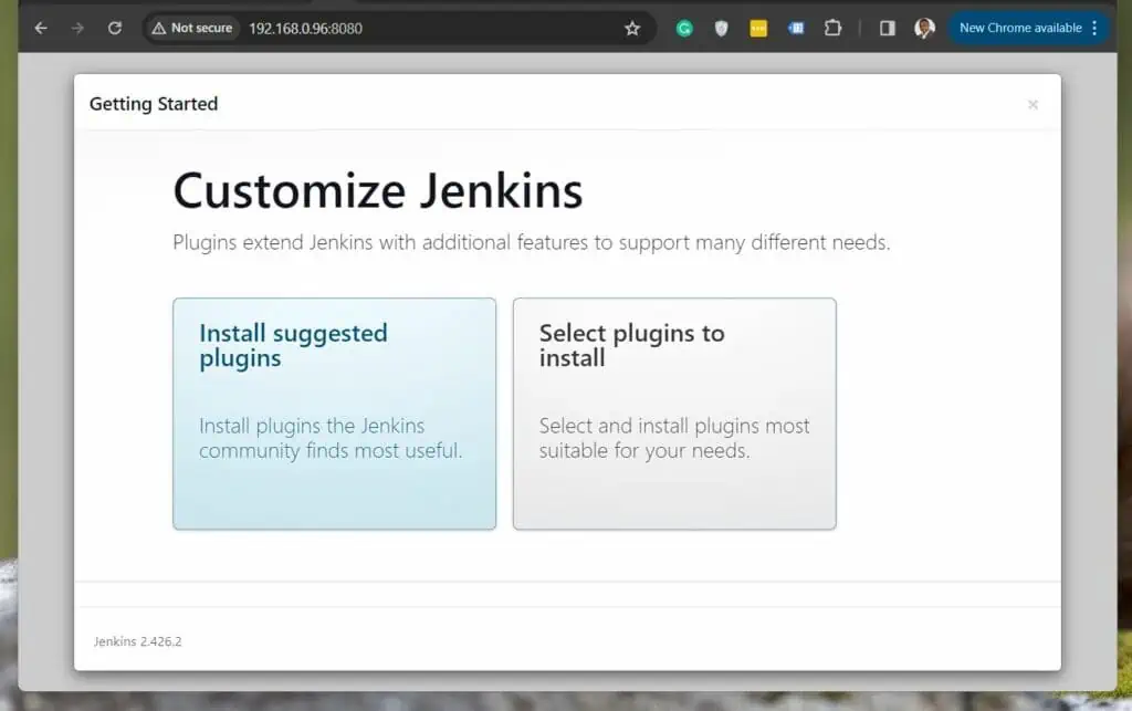 start Jenkins on Ubuntu with a Docker Container