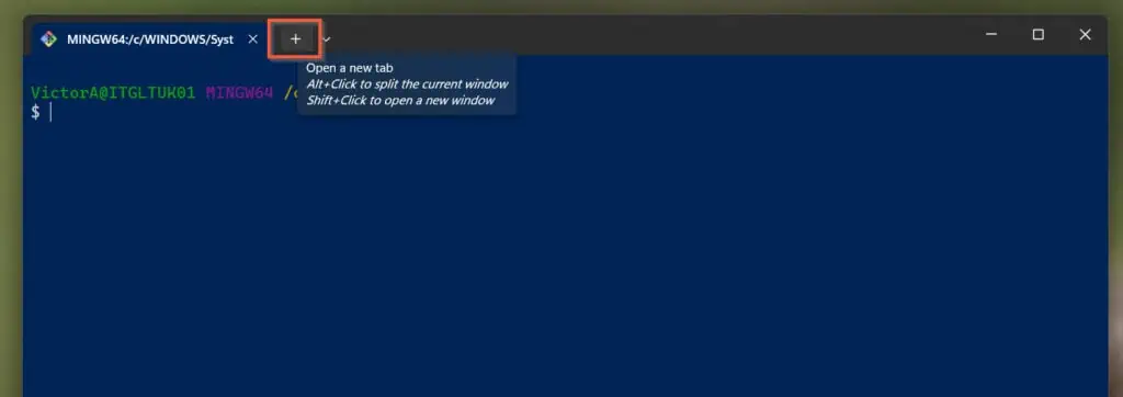 How to Open a New Tab in Windows Terminal