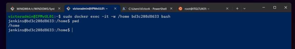 How to Set a Working Directory in a Docker Container with "docker exec -it -w"