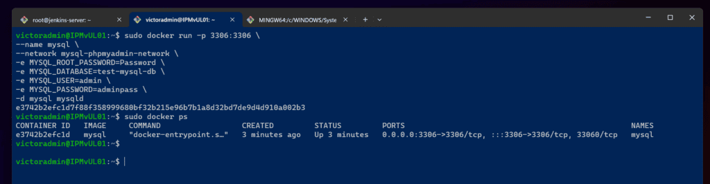 Step 2: Start MySQL Container Using Docker Run (not docker compose)