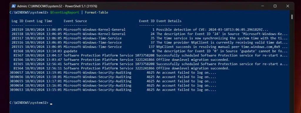 7. Use ForEach and Format-Table to Display Data in a Table - 2