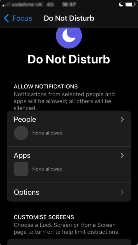 Allow Notification for Specific Apps on iPhone's do not disturb