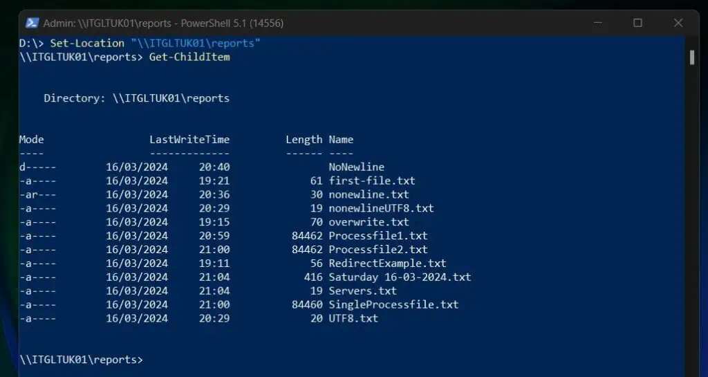 Change Directory to a Network Share 2