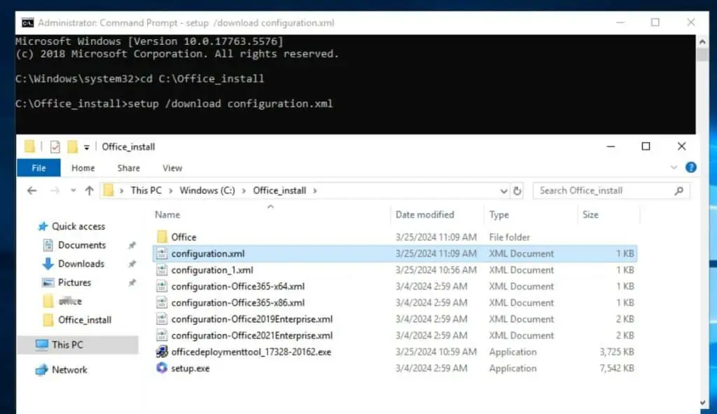 Download the Office 2019 Installation Files with ODT and XML