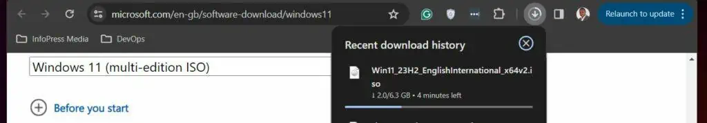 Due to the size of the image, it may take a while to download. The rate depends on your internet connection.