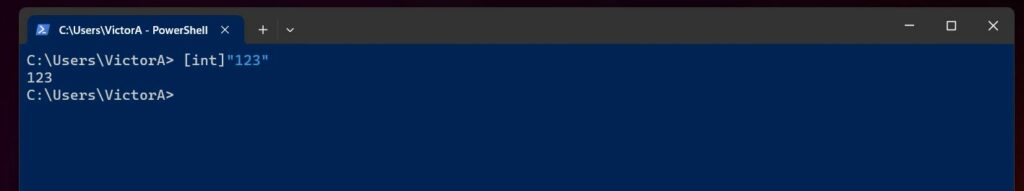 Powershell int param Parameter