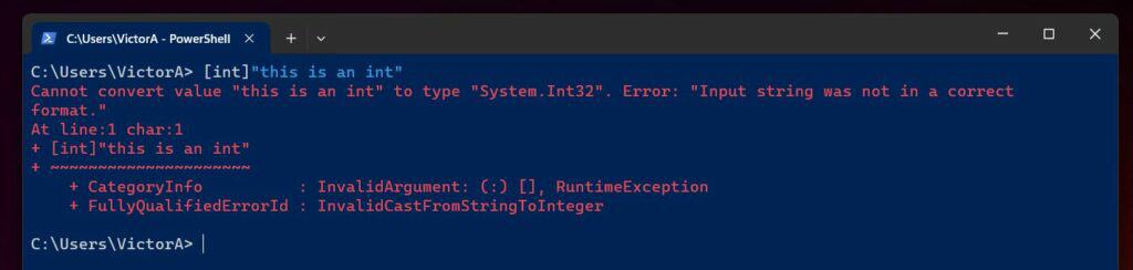 appending string to int throws an error message