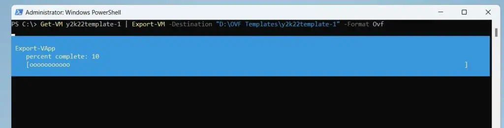 Export a VM's OVF Template with PowerShell