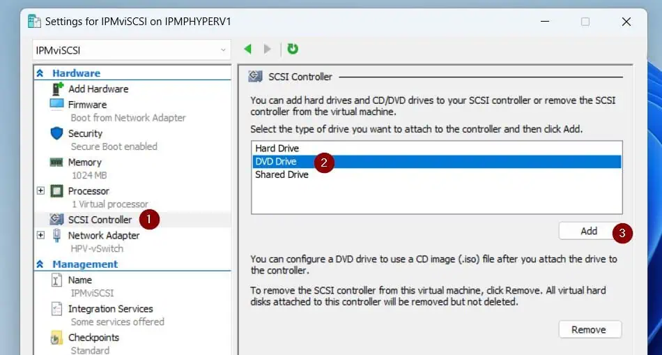 Install Windows Server 2022 on a Hyper-V VM