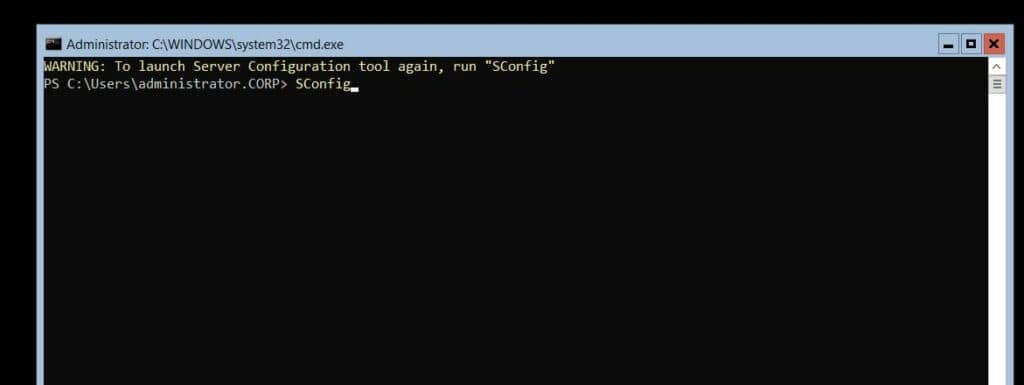 run the SConfig command