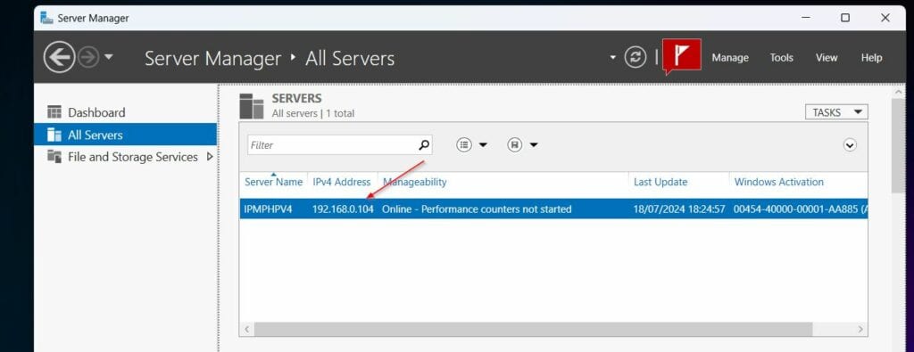 The server will come online in Server Manager and you can manage it like a normal GUI server