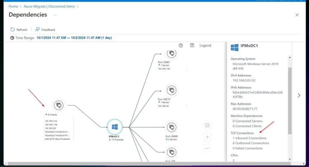 To view the clients, click the arrow next to the node.