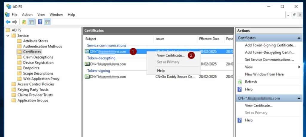 After that, get the certificate's thumbprint by right-clicking it, selecting View Certificate, and choosing the Details tab > Thumbprint. Then, select and copy the certificate's thumbprint with Ctrl + C.