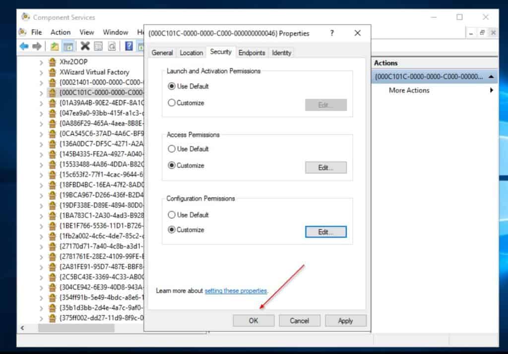 Finally, confirm that the Local Service is granted Full Control, then click OK, and OK.