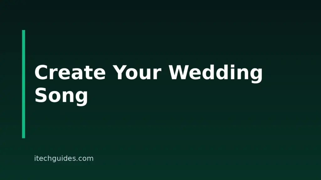 How to Make a Wedding Song With AI: A Step-by-Step Guide