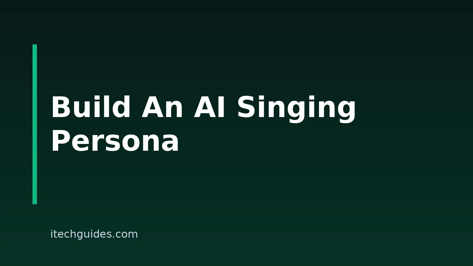 How To Build An AI Music Persona For Song Covers