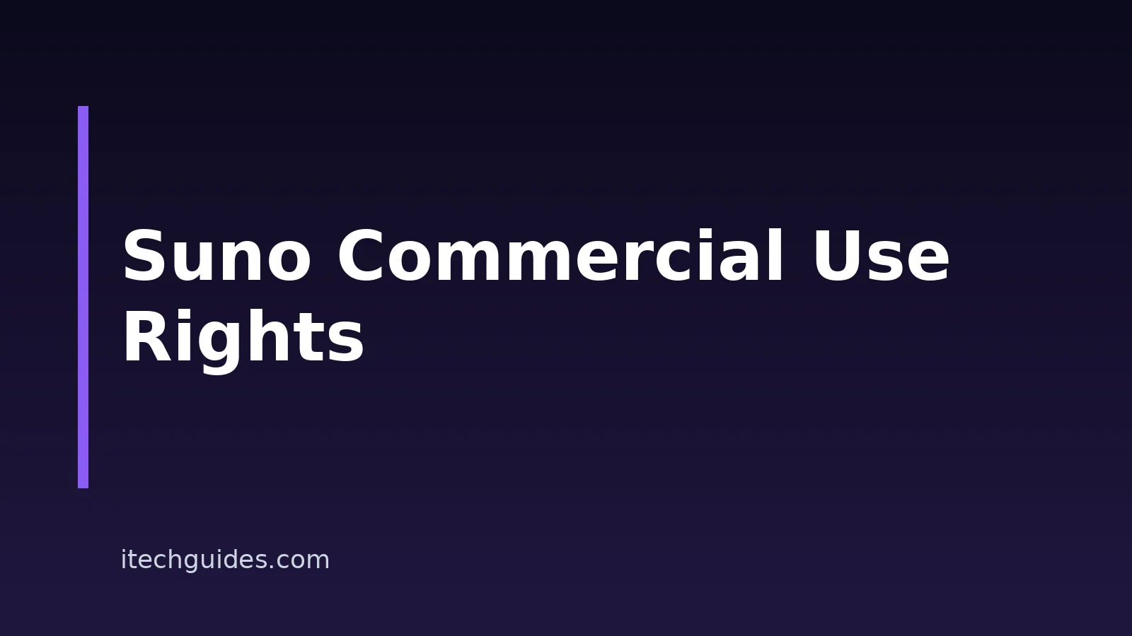 Suno Commercial Use: Rights And Terms Explained