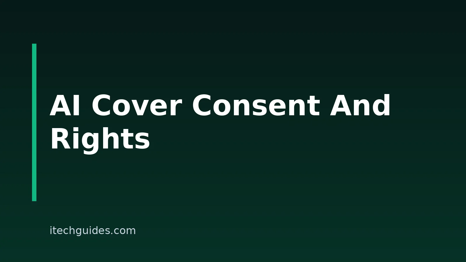 AI Cover Song Ethics: Consent, Rights, And What To Check