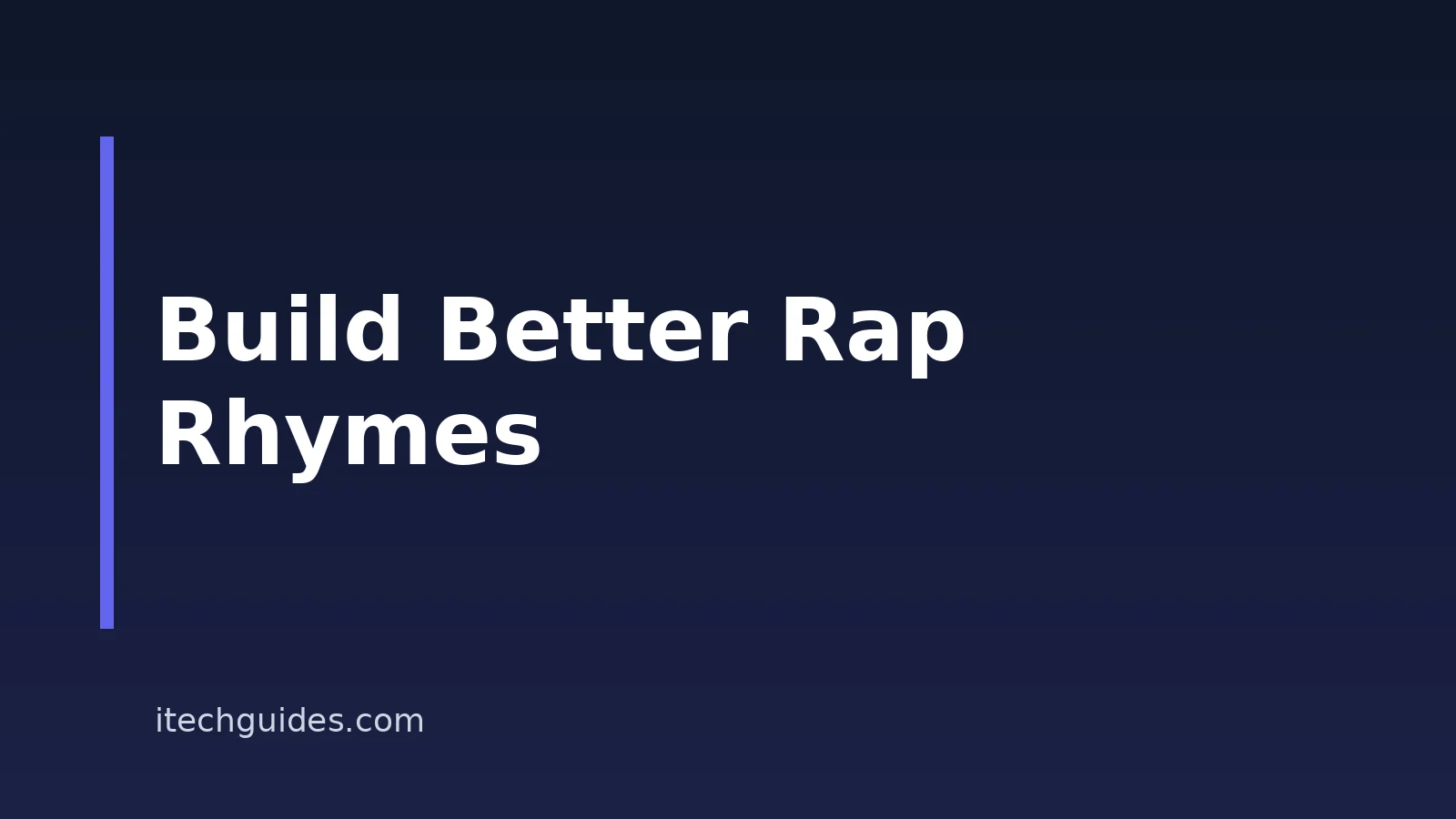 How To Write Multi-Syllable Rap Rhymes With AI