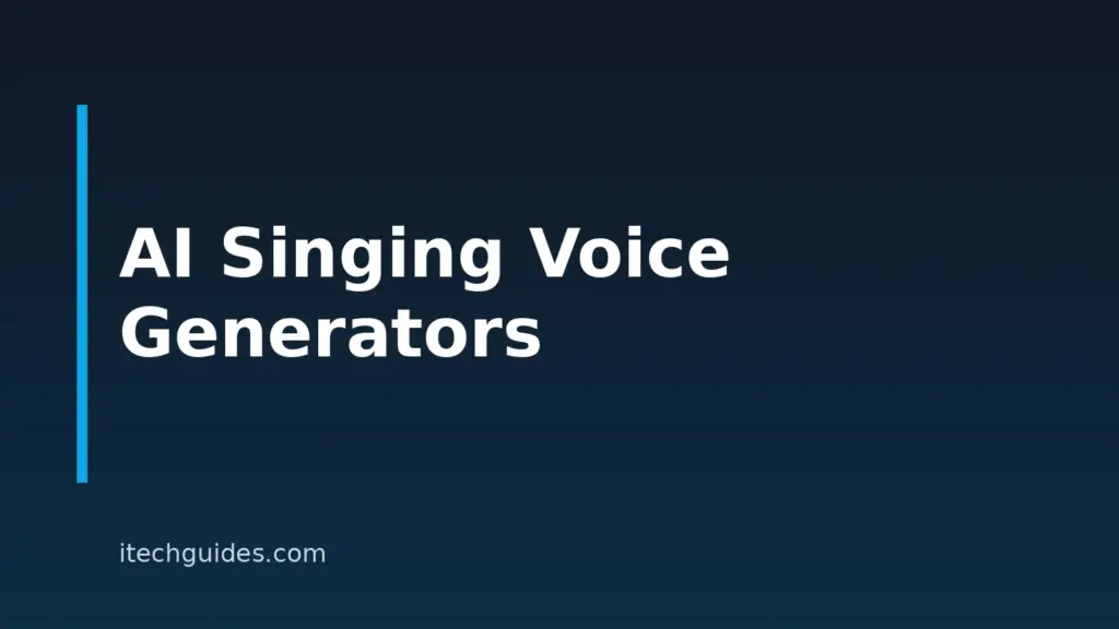 Best AI Singing Voice Generators for Every Workflow in 2026